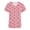Rouge30, variante sur TIMIFIS Hauts de Sarrau pour Femmes Imprimés Sarrau Saint-Valentin Uniforme de Travail Manches Courtes Col en V Blouse T-shirt de Travail avec Poches - Imprimé Rouge Melon D\'eau