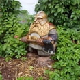 thumbnail image 2 of Estatua De Vikingo Victor Enano, Estatua De Jardín, Adornos En Miniatura Para La Decoración Del Césped Del Patio Del Hogar Serendint HA035604-00, 2 of 6
