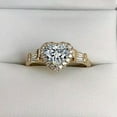 thumbnail image 2 of Charm 18k Yellow Gold Plated Rings Cubic Zirconia Wedding Party Jewelry Sz 6-10, 2 of 4