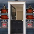 thumbnail image 4 of 2Pcs/Set Halloween Door Hanging Signs Spooky Ghost Pumpkin Design Clear Pattern Hanging Signs Indoor Outdoor Decoration, 4 of 10