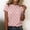 Pink, variant on Womens Oversized Tshirts Casual Short Sleeve Basic Summer Tops for Women Black L