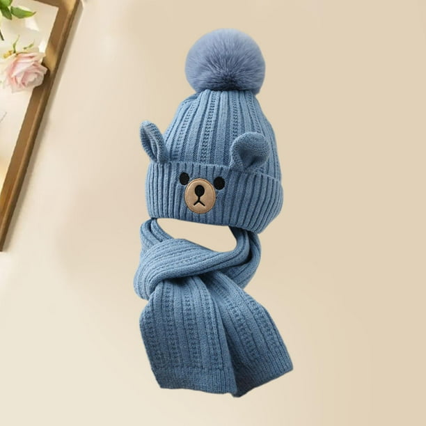 Conjunto de gorro y bufanda de invierno para niños perfecl gorro