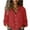 Red, variant on Faux Linen Shirts Women Summer Tops for Women 2025 Collared Long Sleeve Going Out Shirt Polyester Vacation Button Down Casual Business Tops