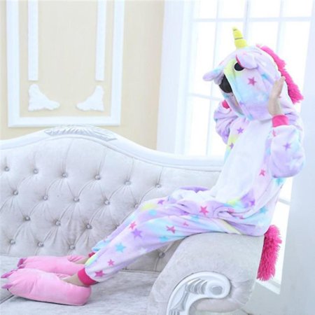 

Kids Boy Girl Unicorn One Piece Plush Sleepwear Romper Jumpsuit Pajama