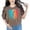 Espresso, variant on Vintage or Retro Golf Swing Silhouette, Flo Blue Comfort Colors T-Shirt, Small