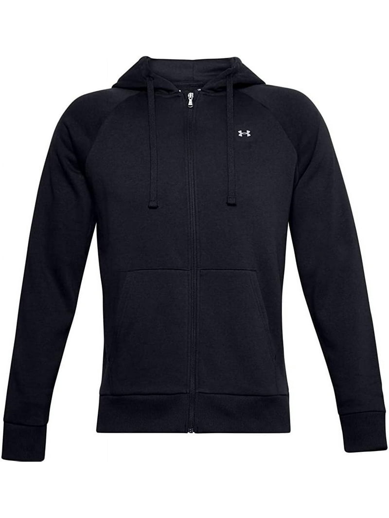 アンダーアーマー メンズ パーカー Under Armour Rival Fleece LC Logo Full-Zip Hoodie - Black/Onyx White Under Armour Men's UA Rival Fleece Full Zip Hoodie, Sizes up to