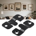 thumbnail image 2 of Sylvtty 1 Pair Wall Mounting Bracket Picture Hanger Rustproof Corrosion Resistant 10kg Load-capacity Easy to Install Black Flush Mount Brackets, 2 of 7