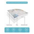 thumbnail image 5 of Quilts Twin XL Size, Blue Yellow Beige Soft Comforter Bedding Set for Bed, Retro Abstract Modern Art Painting Lightweight Quilted Bedspread with Pillow Cover(2 Pieces) for All Season, 68x98 Inch, 5 of 6