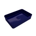 thumbnail image 2 of BOCCHI 1476-010-0125 Sottile Rectangle Vessel Fireclay Sink Cover Sapphire Blue, 2 of 6