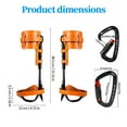 thumbnail image 2 of Tree Climbing Gear，Tree Climbing Spikes, Tree Climbing Gear with Adjustable Climbing Straps and Steel Core Flip Line, Rock Climbing Kit with Triple Lock Lanyard Adjuster, 2 of 7