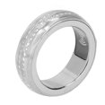 thumbnail image 3 of Smart Ring Step Tracker Bluetooth Wearable Automatic Detection Multi Functional Intelligent Ring for Health Sports Silver [Inner Diameter 0.8in], 3 of 4