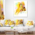 thumbnail image 4 of Designart Gold Fish Illustration - Animal Throw Pillow - 18x18, 4 of 5