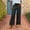 Black, variant on Commuter Cropped Wide Leg Pants Women Travel With Pockets Straight Leg Casual Vacation Beach Pants Wide Leg Gym Workout Leggings Loose Fit High Waist Elastic Waist Pants Red L
