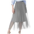 thumbnail image 4 of Antinious Winter Skirts for Women,Skirts for Women Trendy,Fall Dresses for Women Pocket Loose Dress Ladies Casual Long Tops Dress Oversized,Gray,S, 4 of 5