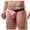c01Pink, variant on USNSM Men's Ice Silk Bikini Low Rise Breathable Soft Briefs Underwear Solid Patchwork Triangular Underwear Coffee L