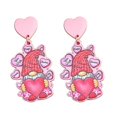 thumbnail image 1 of Nuevos pendientes de botón de Papá Noel, pendientes navideños para el día de San Valentín, joyas navideñas. Código de modelo 3045, 1 of 5