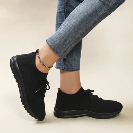 

Women‘s Casual Sneakers Breathable Low Top Lace-up Running Shoes