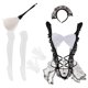 thumbnail image 1 of conjunto de traje de de de lencería de mujer uniforme de fantasía cosplay - Blanco negro b, Única Sunnimix ropa de noche de las mujeres sexy, 1 of 8