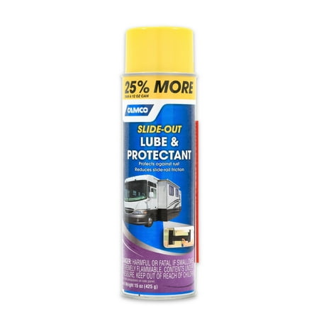 Camco Slide Out Lube -For Metal Parts, Rollers, Door Hinges and Brake Parts, Prevents Fading and Deterioration, Anti Corrosion and Anti Rust, For RVs, Boats, Cars and More - 15 oz (41105)