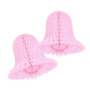 Bridal Shower Honeycomb Large Pink Bells (2ct)
