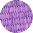 thumbnail image 1 of Ahgly Company Indoor Round Patterned Violet Purple Area Rugs, 4' Round, 1 of 6