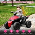 thumbnail image 4 of POP FRIENDS Kids ATV 24V, 4WD Ride on Toys Electric Car for Ages 3+ Toddlers Boys Girls with Remote Control, LED Headlights, Anti-Slip Tires, Bluetooth, Music Player, Pink, 4 of 9