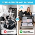 thumbnail image 4 of Gonex 8 Set Mesh Packing Cubes, Space-Saving Travel Luggage Organizers with Shoe & Laundry Bag for Suitcase & Carry On, 4 of 8