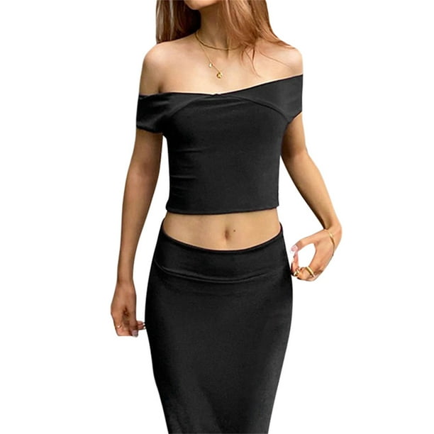 Blusa Crop Txlixc Moda para Mujeres Sin Mangas Verano Sólida