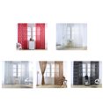 thumbnail image 1 of Leaves Bubble Pattern Sheer Window Curtain Decorative Voile Tulle Gauze Curtain, 1 of 9