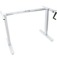 thumbnail image 1 of AnthroDesk Adjustable Manual Crank Desk (White Frame), 1 of 7
