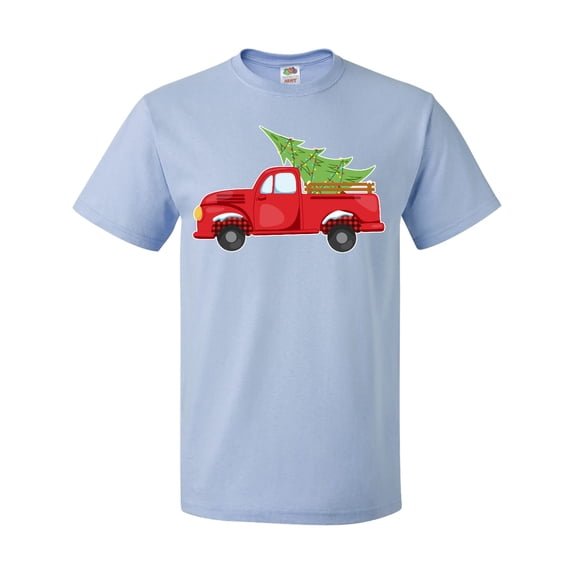 Inktastic Christmas Vintage Truck with Christmas Tree T-Shirt