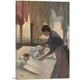 thumbnail image 1 of ARTCANVAS Woman Ironing 1887 Canvas Art Print by Edgar Degas - Size: 60" x 40" (1.50" Deep) (3-Piece), 1 of 9
