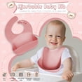 thumbnail image 4 of Vajilla De Silicona De 6-8 Piezas Para Bebé Juego De Baberos Con Ventosa Tazón Cuchara Tenedor Taza De Alimentación Plato Dividido Platos Infantiles Vajilla Para Niños Suministros Para Madres Y Bebés, 4 of 4