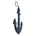 thumbnail image 2 of Zeckos Large 24"x16" Ship Anchor & Rope Wall Hanging - Hand-Painted Blue Finis - Blue - Size 24 inch, 2 of 10