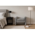 thumbnail image 2 of Meridian Furniture Stylus Grey Fabric Bench, 2 of 7