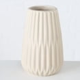 thumbnail image 6 of Iconic Scandi Vase 2 Piece Set, Beige, Matte Finish Glaze, Water-tight, Porcelain, 6.75 Inches Tall, 6 of 7