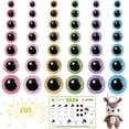 thumbnail image 1 of Juego de colores con purpurina Safety Eyes MUCUNNIA de 168 piezas de 12 a 30 mm, 1 of 6