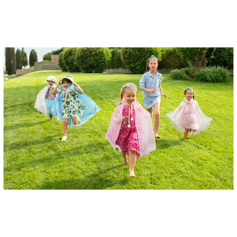 Princess Dress up Halloween Costumes for Girls Jewelry Toys Princess  Costume Dress Pretend Play Set for Girls Age 4.5.6.7.8 Gift for Christmas  Birthday 7Pcs Rainbow 