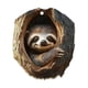thumbnail image 2 of Adornos Navideños de Animales Acrílicos Planos con Diseño de Búho y Mapache, Impresos En 2D, Juego de 2 | Decoraciones Navideñas Duraderas con Cordón | Ideas para Árboles de Navidad, Coronas, Decorac, 2 of 6