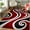 1, variant on Modern Red Black White Swirl Carpet for Living Room r Sofa Table Large Area Rugs Bedroom Bedside Foot Pad Nonslip DoorMat