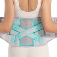 thumbnail image 1 of Soporte para espalda EgJoey para aliviar el dolor lumbar, unisex, gris, L, 1 of 8