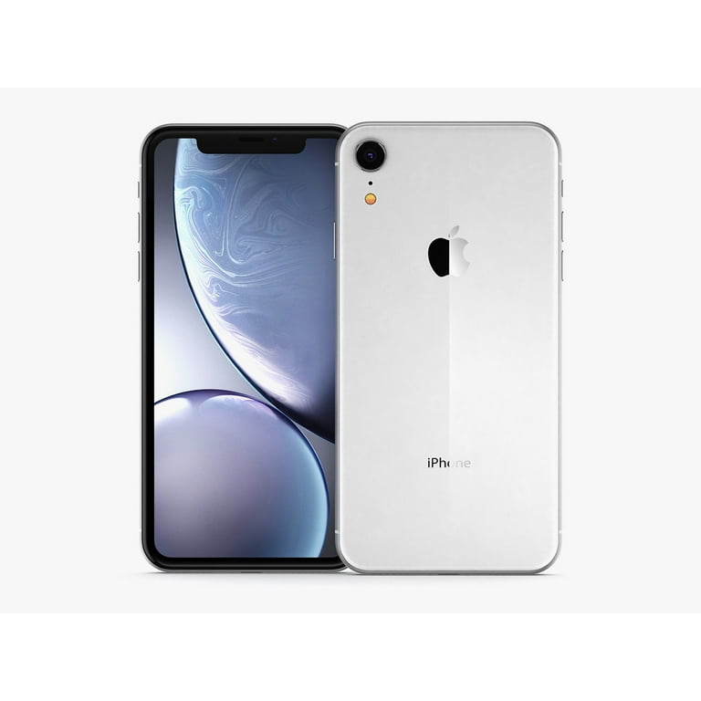 Restored Apple iPhone XR 64GB White Factory Unlocked Smartphone with Tempered Glass (Refurbished)