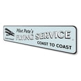 thumbnail image 4 of Coast to Coast Flying Service Novelty Sign, Metal Wall Decor - 4x18 inches, 4 of 4