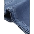 thumbnail image 5 of INSPIRE CHIC Denim Jacket for Women's Collarless Open Front Crop Jean Jackets Coat M Blue, 5 of 6