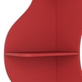 thumbnail image 2 of Yowos Corner Bookshelf, 5 Tier Modern Wall Shelf Bookcase Small Storage Rack Wavy Stylish Accent for Small Space, Plant Stand, Red, 2 of 10