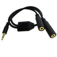 thumbnail image 6 of Gold Plated TRRS 2.5mm Male to Double 2.5mm Female Cable Audios Cord for Headphone Mics Adapter High Fidelitys Sound, 6 of 8