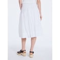 thumbnail image 2 of Free Assembly Women's Smocked Waist Cotton Midi Skirt, Sizes XS-XXL, 2 of 5