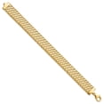 thumbnail image 3 of FJC Finejewelers 14 kt Yellow Gold Fancy Stretch Bracelet 7.25 Inches x 12 mm, 3 of 6