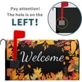 thumbnail image 2 of Happy Fall Oversized Mailbox Covers 25x21 Inch Fall Maple Leaves Mailbox Decorations Autumn Thanksgiving Welcome Mailbox Post Protector Seasonal Letterbox Covers for Garden Yard Outdoor Outside, 2 of 6
