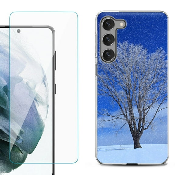 Shockproof Fashion Phone Case for Samsung Galaxy S23 5G, by OneToughShield ® - Snowing Tree